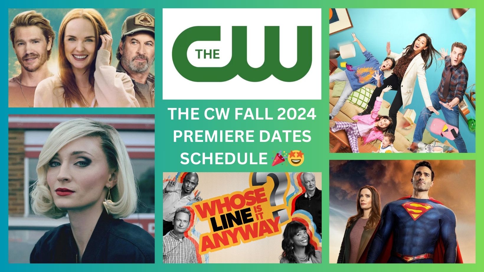 CW Fall 2024 Premiere Dates Schedule Releases TV